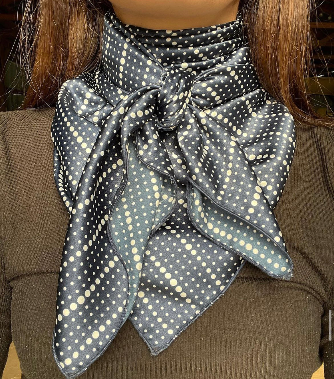 Navy Dots Rag