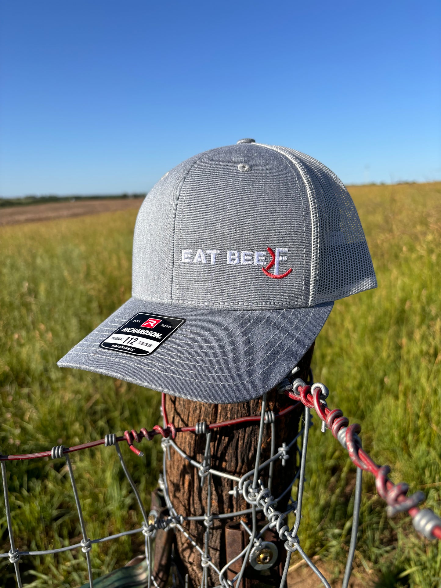 Soft Gray EAT BEEF Cap