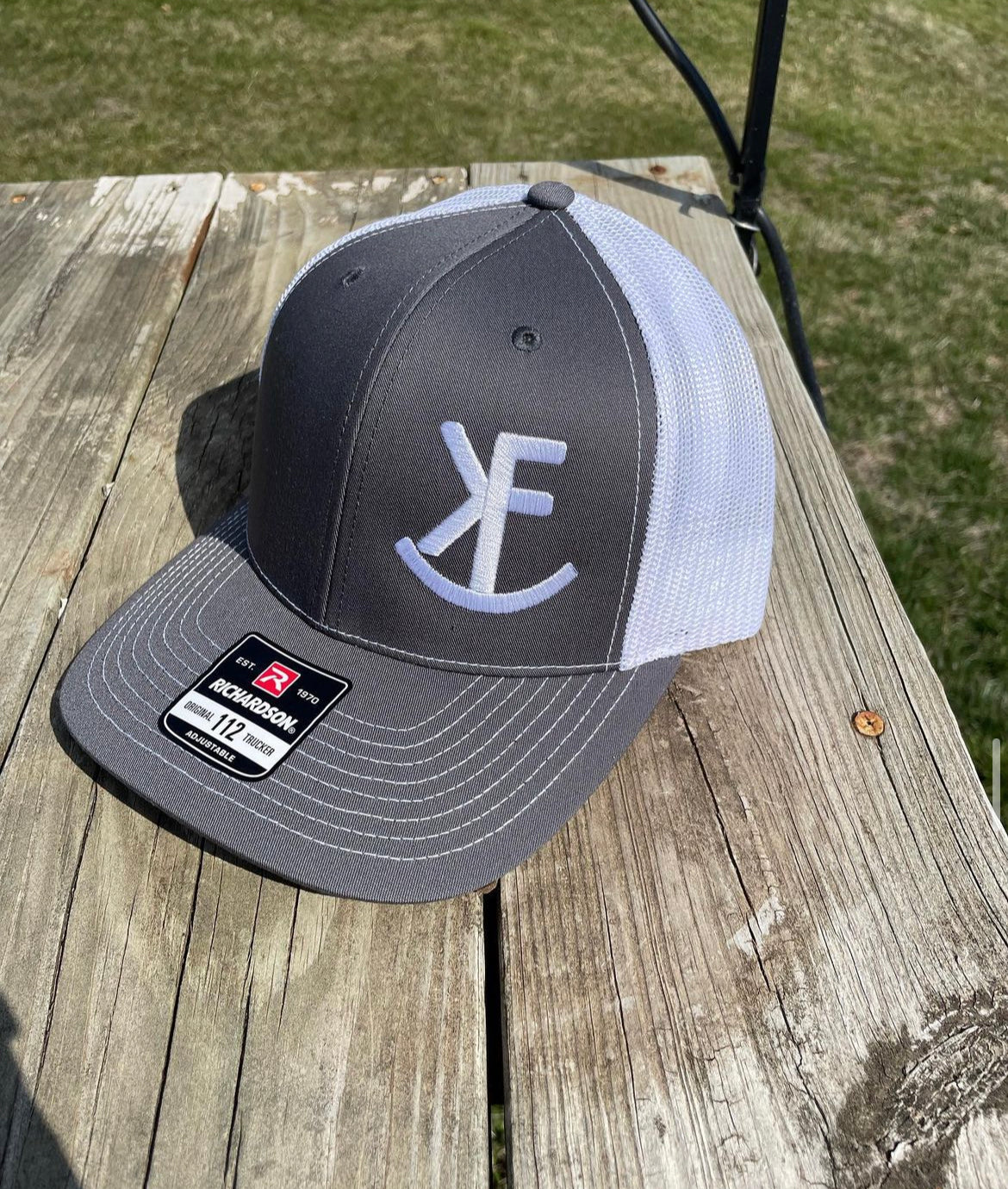 True Gray/White Brand Cap