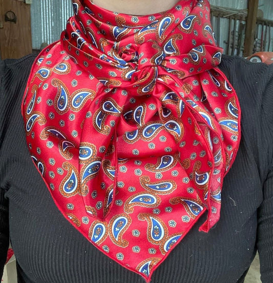 Red Multi Paisley Rag