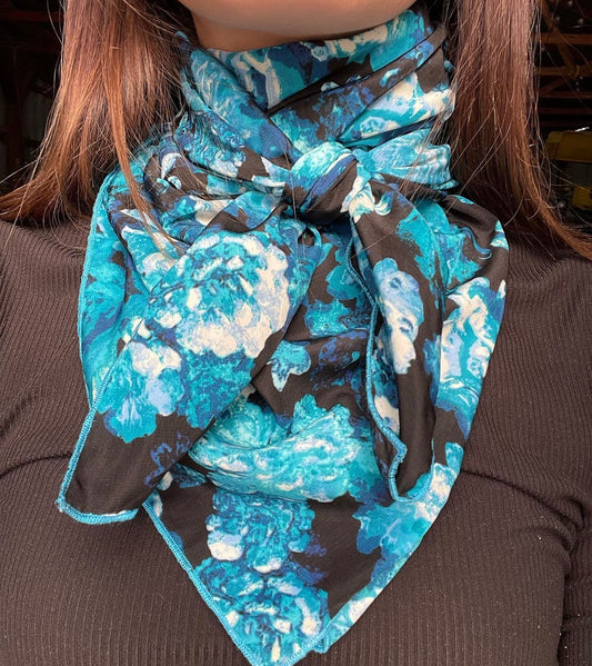 Blue Floral Rag